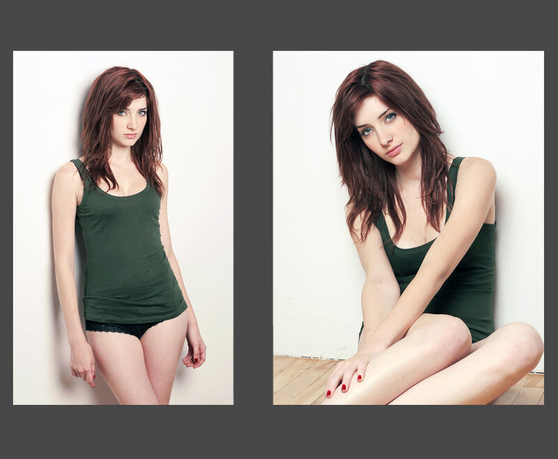woman in green tank top