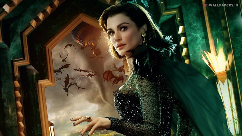 Woman in green with dragons
