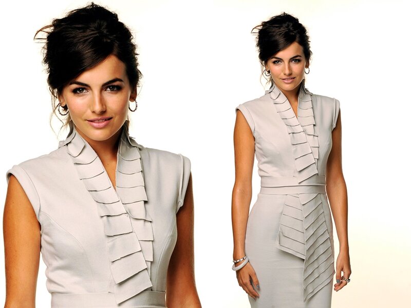 Woman in Grey Dress — Neutral, Photograph
