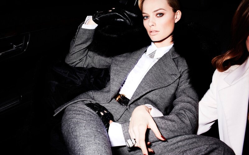 Woman in Grey Suit — Dramatic
