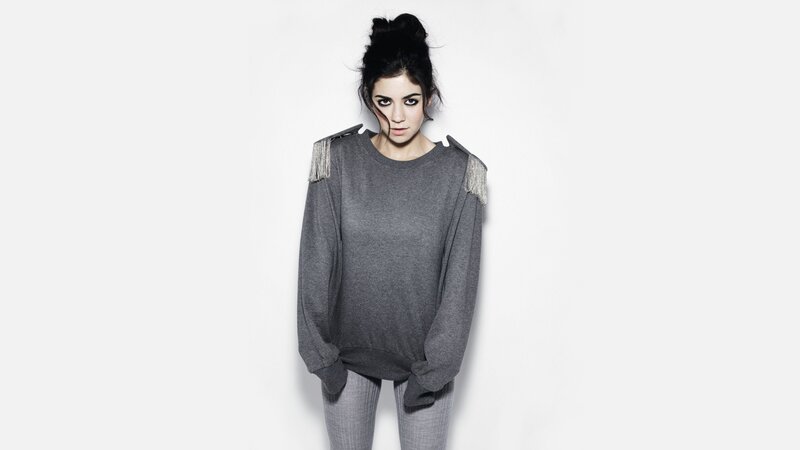 woman in grey sweater
