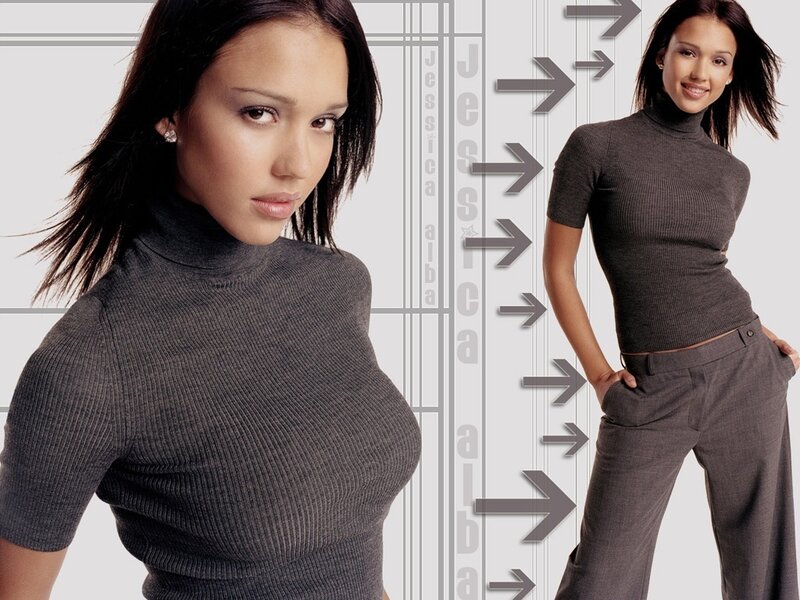 Woman in Grey Turtleneck