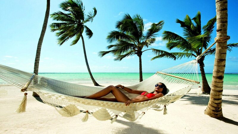 Woman in Hammock — White, Relaxed, Afternoon