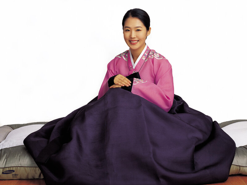 Woman in Hanbok — Purple