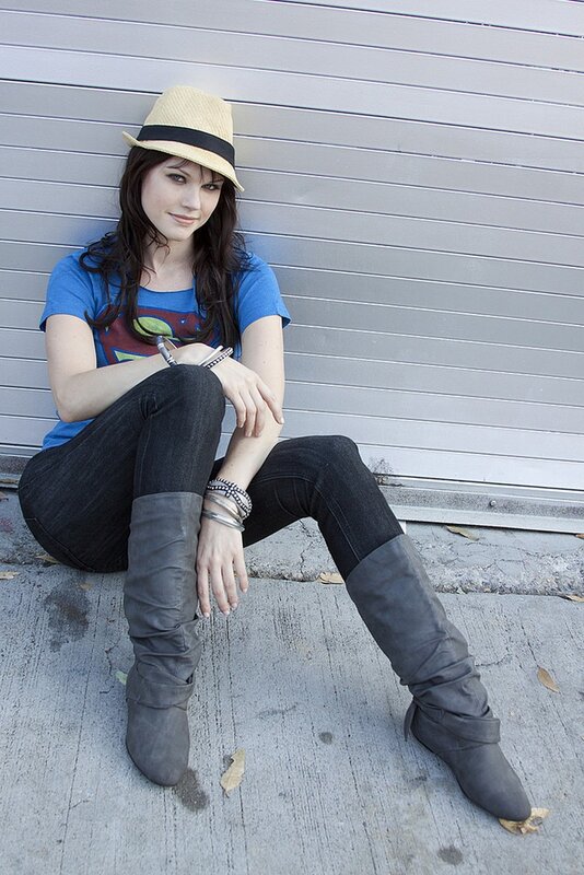 woman in hat and boots
