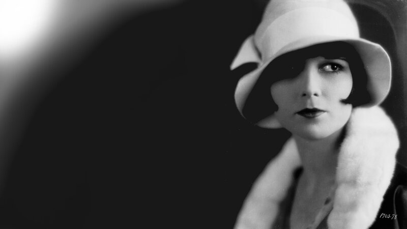 Woman in Hat and Coat — Black, Dramatic, Photograph, Fur Collar
