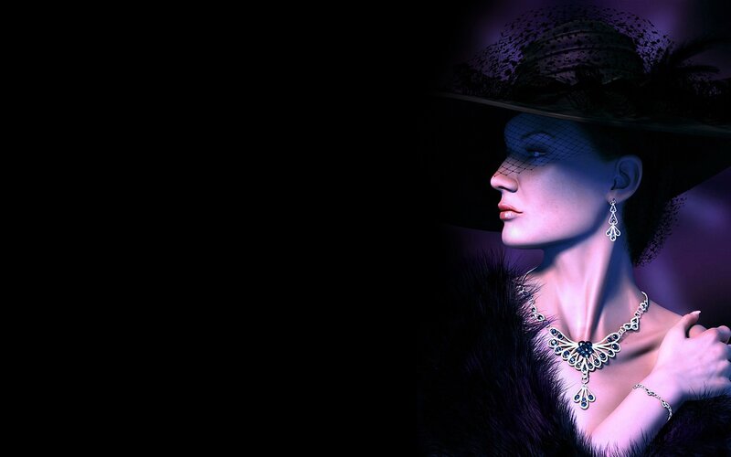 Woman in Hat and Fur
