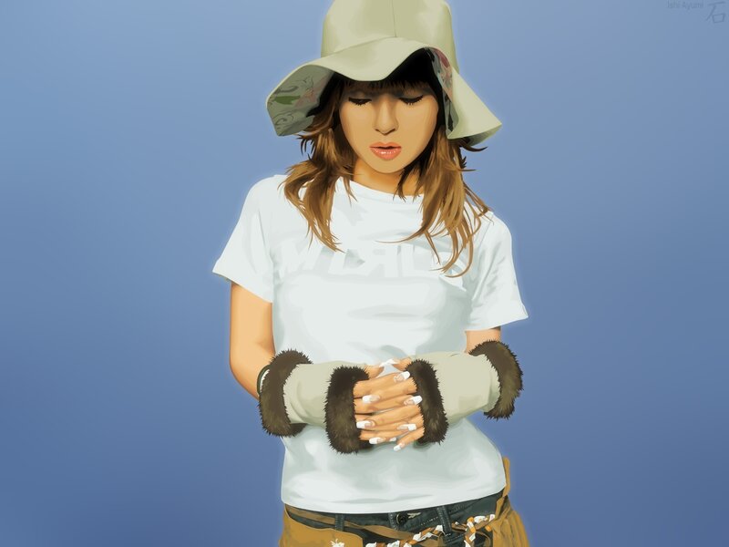 woman in hat and gloves