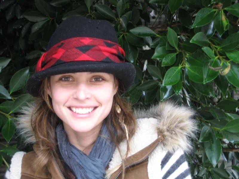 woman in hat and scarf