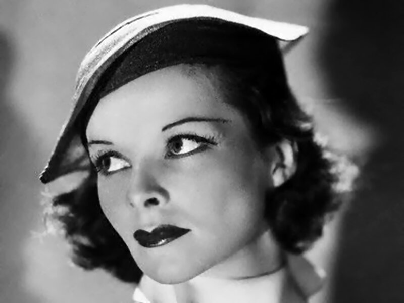 Woman in Hat — Black, Dramatic, Photograph, Lipstick
