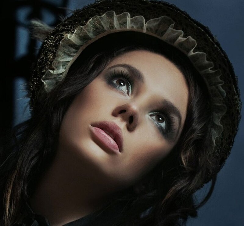 Woman in Hat — Black, Dramatic, Photograph, Makeup