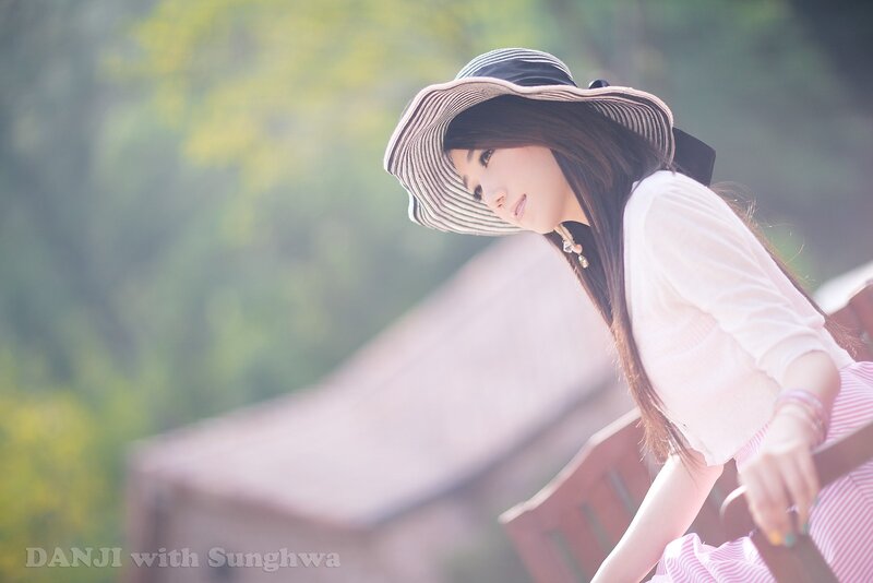 woman in hat outdoors