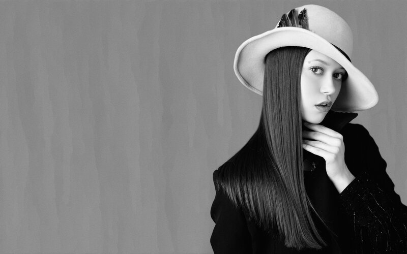 woman in hat portrait