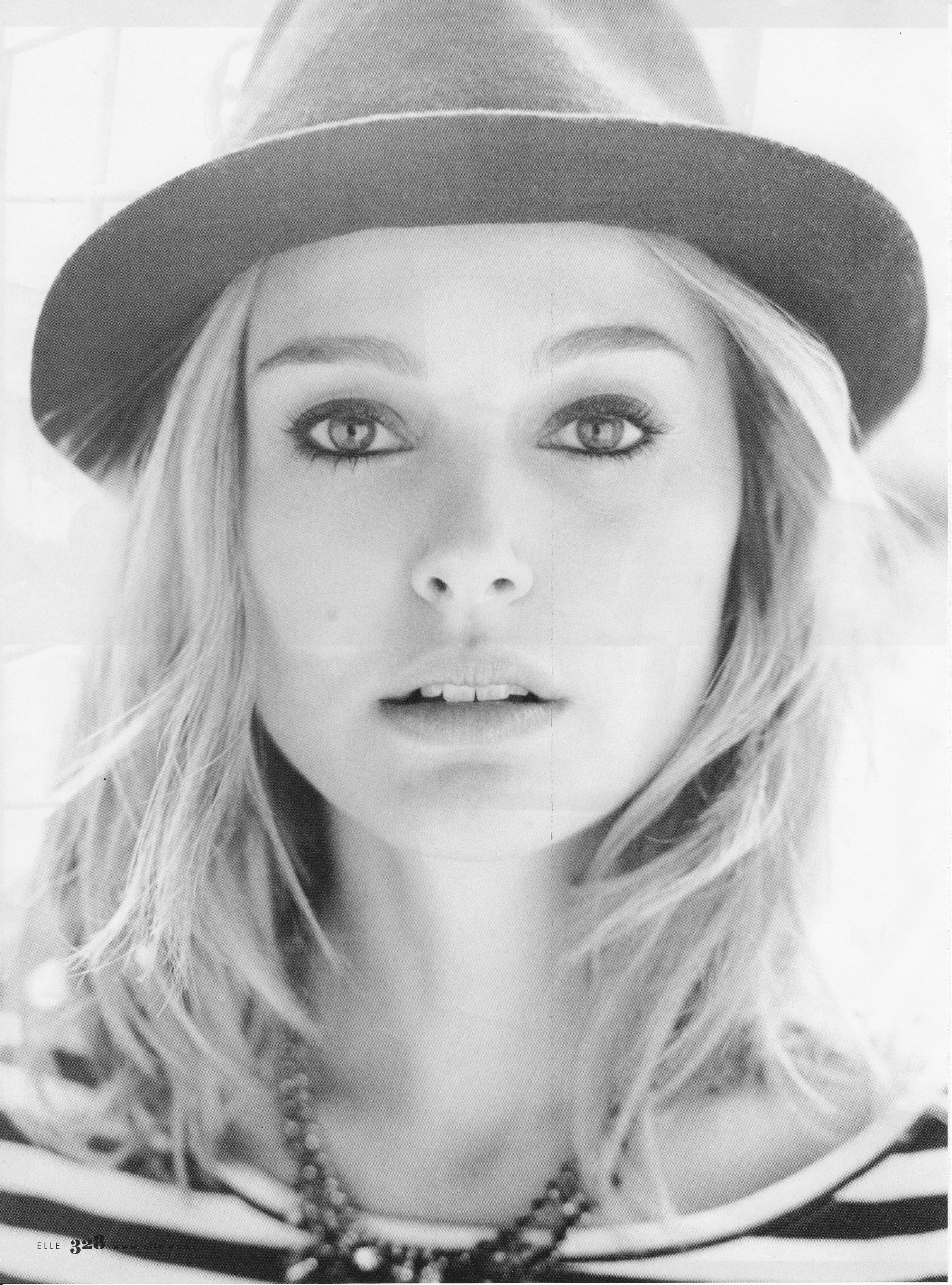 woman in hat portrait