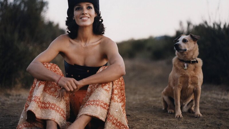 Woman in Hat with Dog