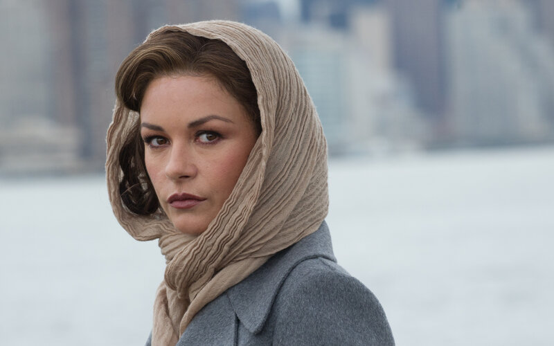 Woman in Headscarf — Gray