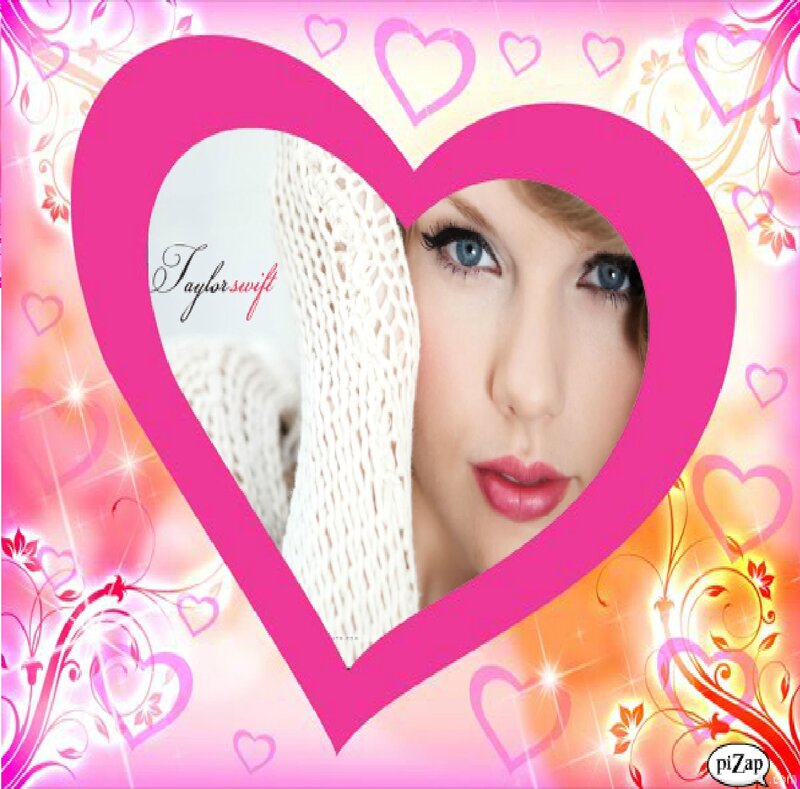 Woman in Heart Frame — Pink