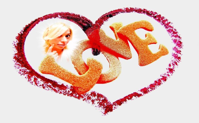 Woman in Heart Frame