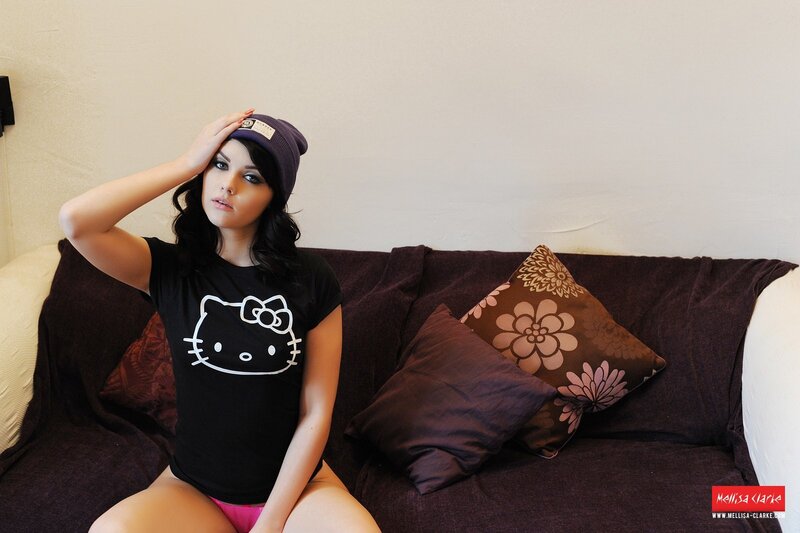 woman in hello kitty shirt