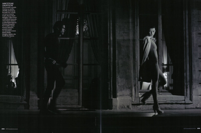 Woman in High Heels — Black, Dramatic, Night, Photograph, Man