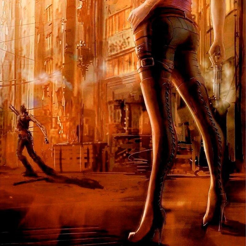 Woman in High Heels — Orange