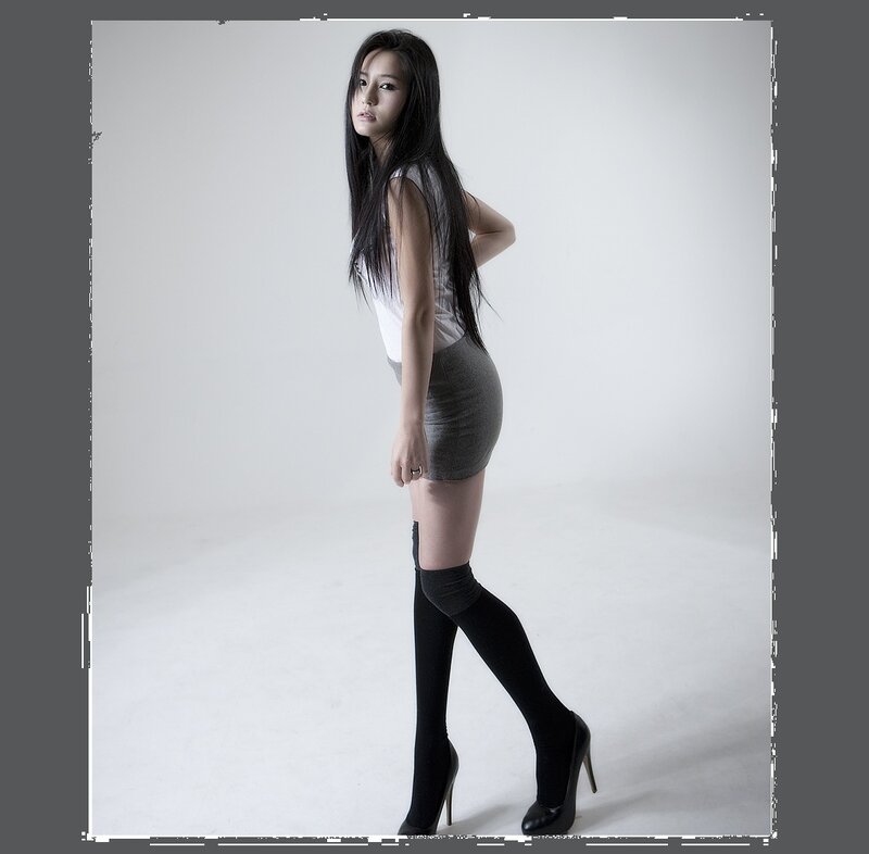 Woman in High Heels — White, Neutral
