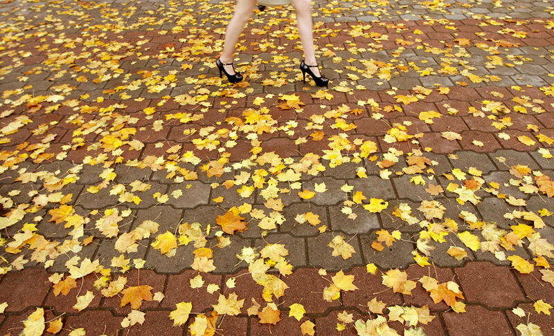 Woman in High Heels — Yellow