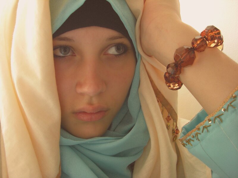 woman in hijab looking at camera