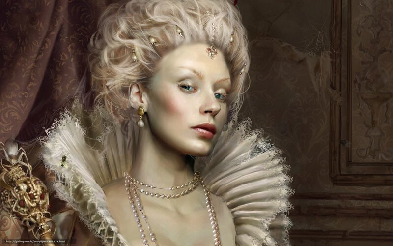 woman in historical attire