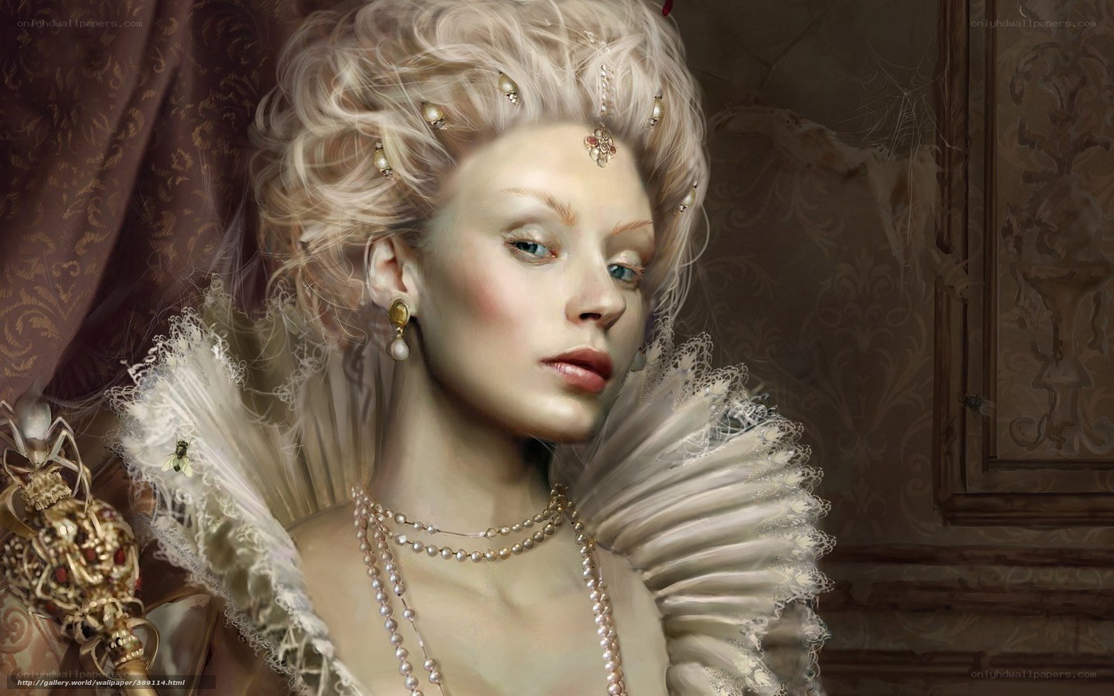 woman in historical attire