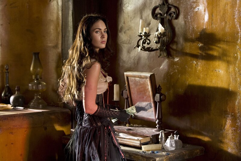 Woman in Historical Dress — Brown, Dramatic, Photograph, Mirror