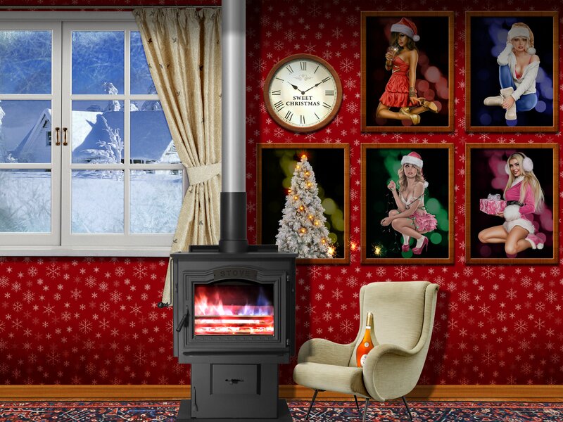 Woman in Holiday Outfits