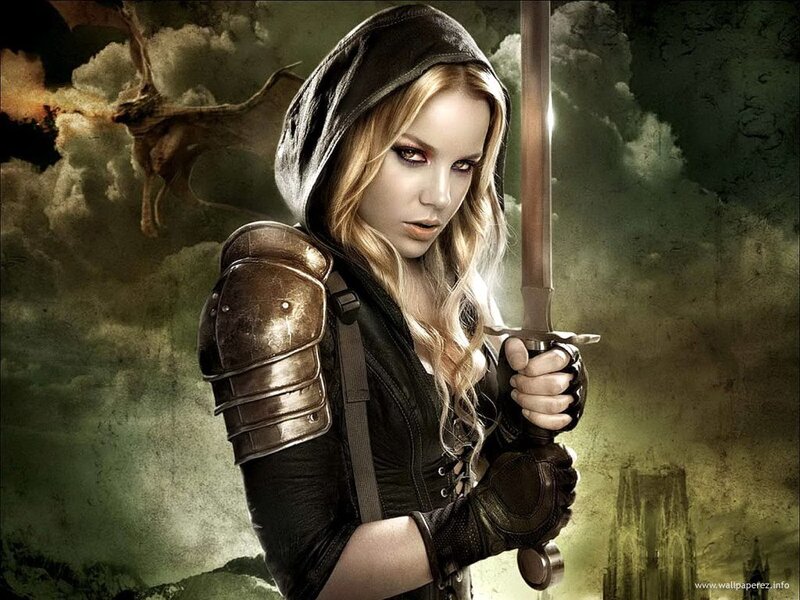 Woman in Hooded Armor — Black