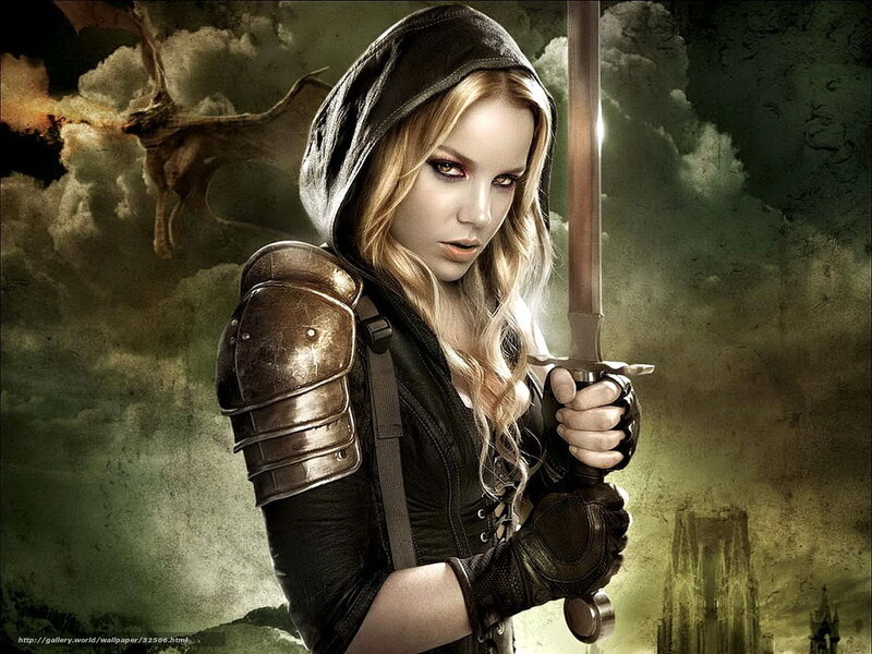 Woman in Hooded Armor — Green, Dramatic, Digital Art