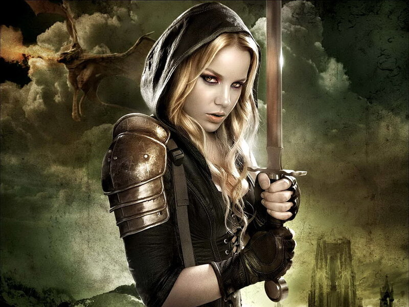 Woman in Hooded Armor — Green