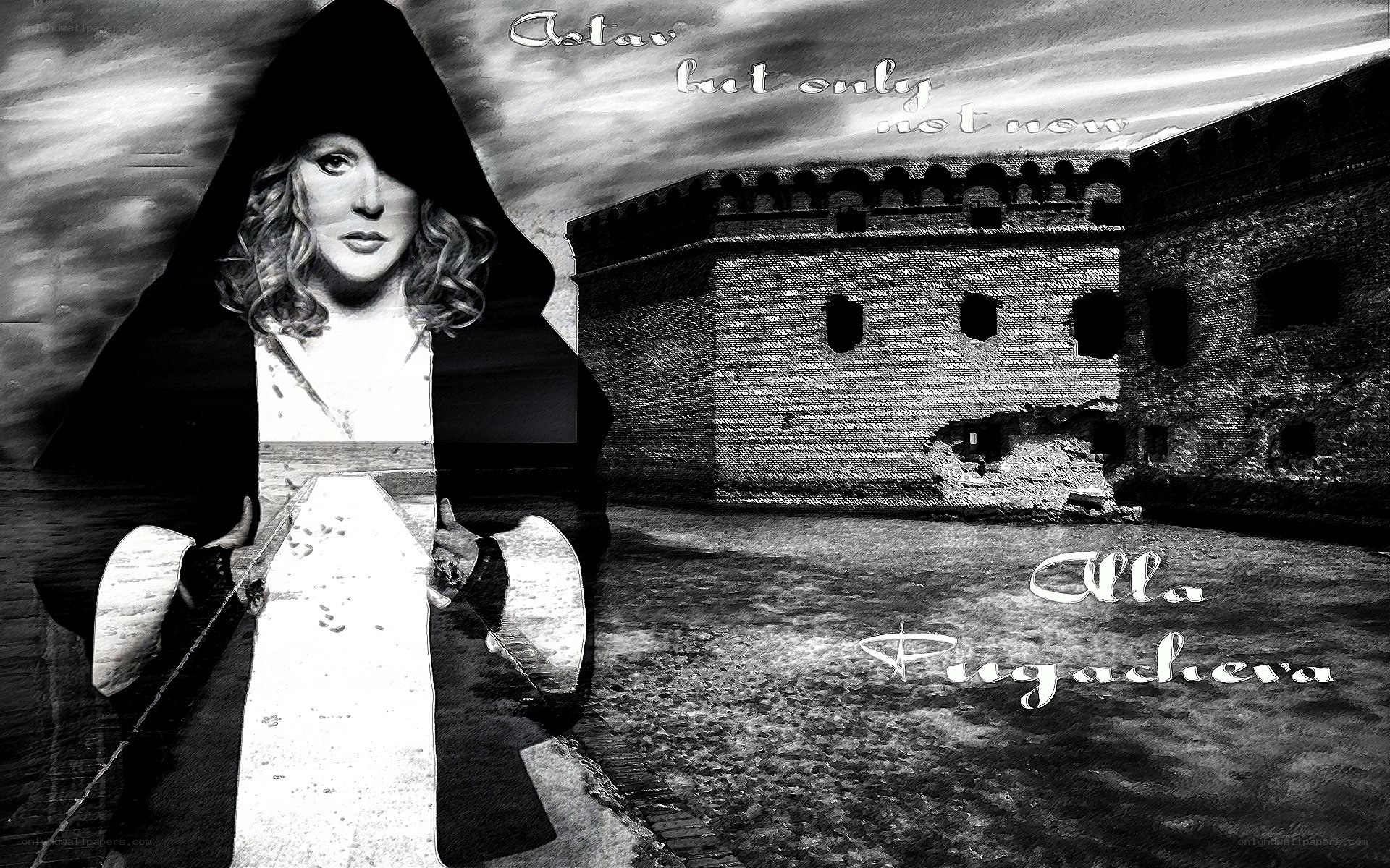 woman in hooded cloak