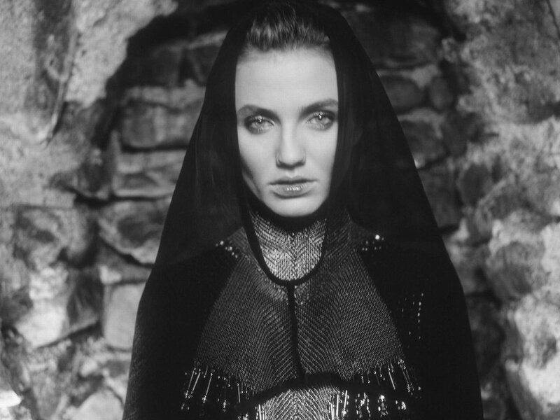 woman in hooded garment
