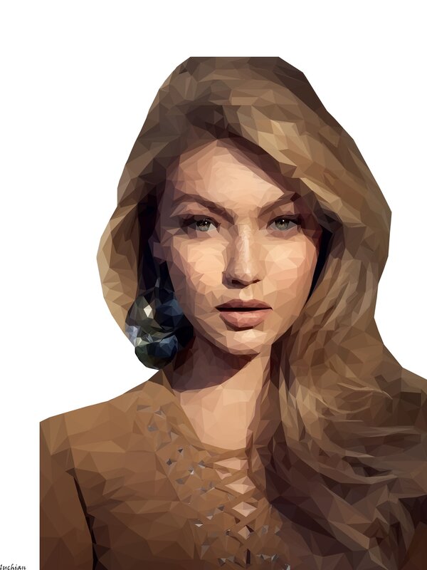 Woman in Hooded Garment — Brown