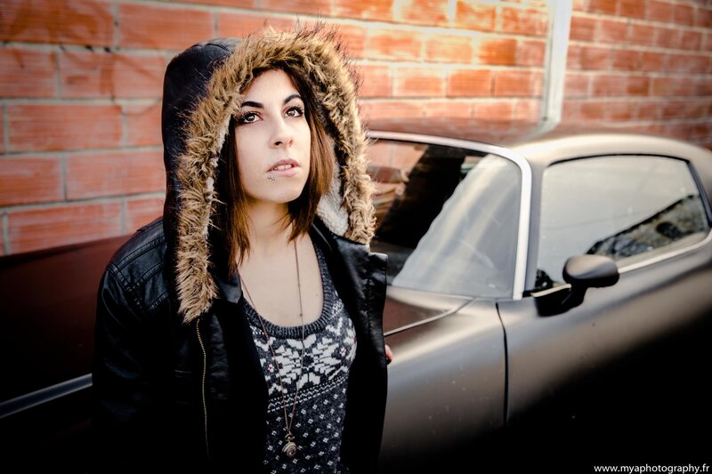 woman in hooded jacket