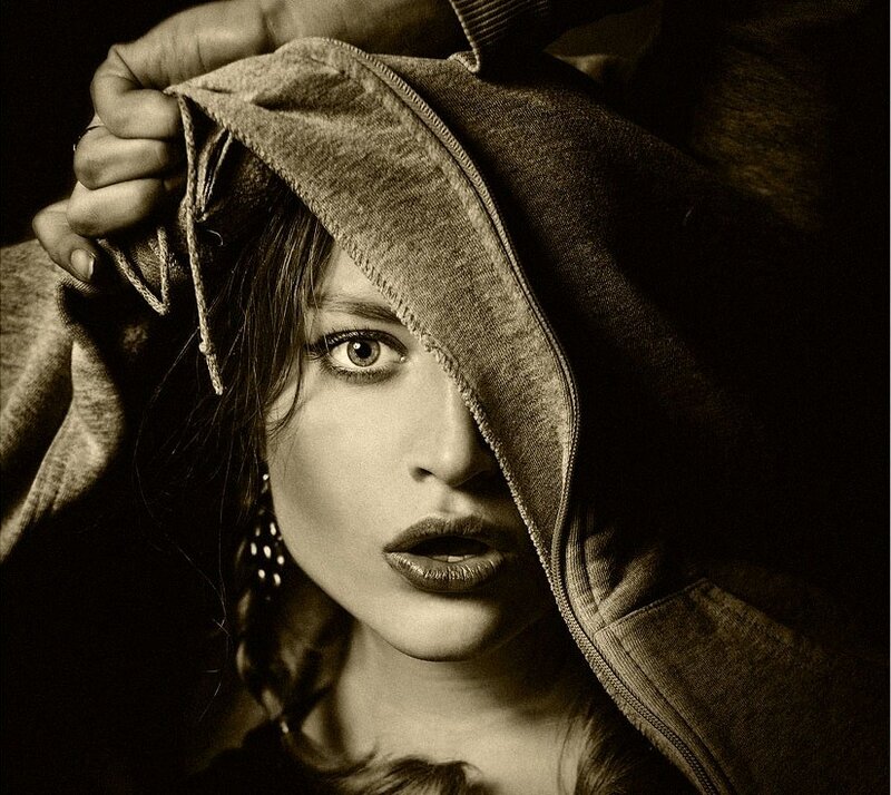 Woman in Hooded Jacket — Brown