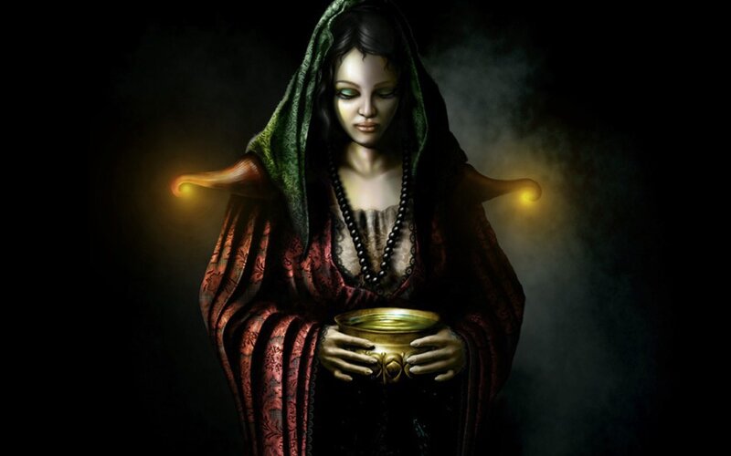 Woman in Hooded Robe — Black