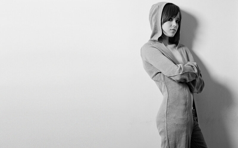 Woman in Hoodie — Black