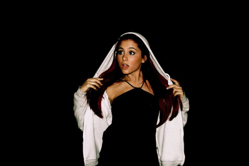 woman in hoodie with black dress