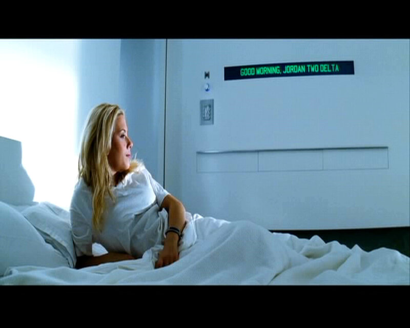 Woman in Hospital Bed — White
