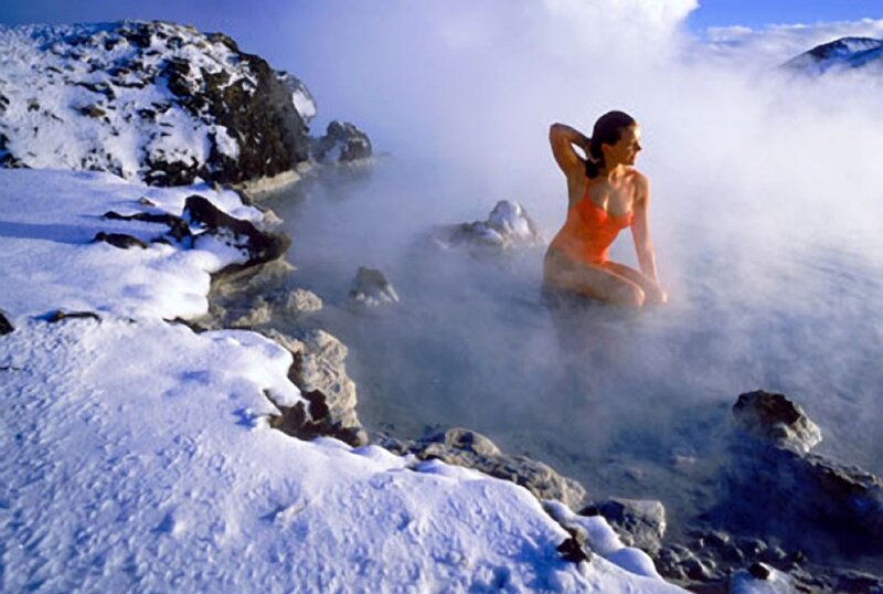 Woman in Hot Spring