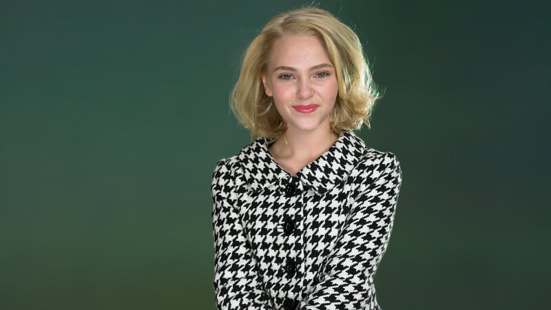 Woman in Houndstooth Jacket — Black, Neutral