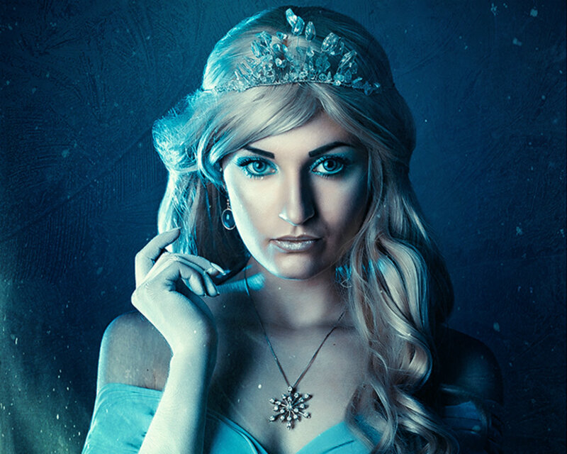 Woman in Ice Crown