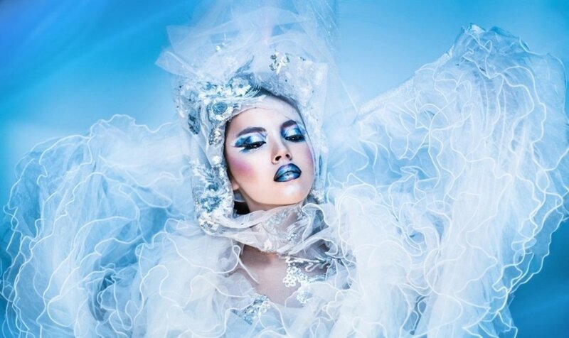 Woman in Icy Costume