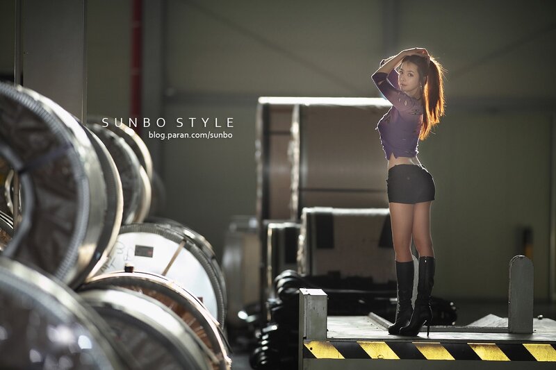 woman in industrial setting