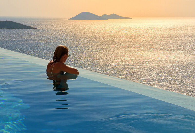 Woman in Infinity Pool